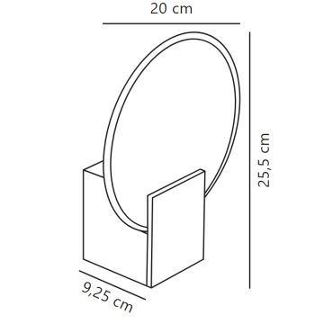 Nordlux - LED Himmennettävä kylpyhuoneen seinävalaisin HESTER LED/9,5W/230V IP44 beige