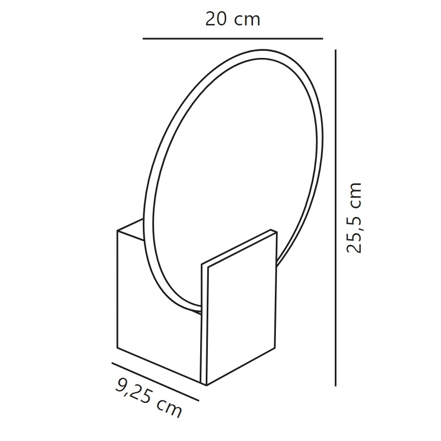 Nordlux - LED Himmennettävä kylpyhuoneen seinävalaisin HESTER LED/9,5W/230V IP44 beige