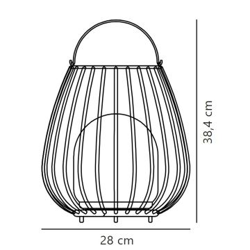 Nordlux - LED Himmennettävä ulko portable kevyt JIM TO-GO LED/3W/3,7V IP54 musta