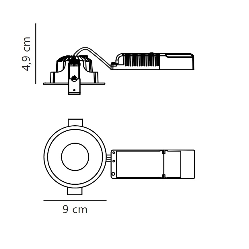 Nordlux - LED Himmennettävä upotettu kylpyhuonevalaisin ALBRIC LED/8W/230V IP44 valkoinen