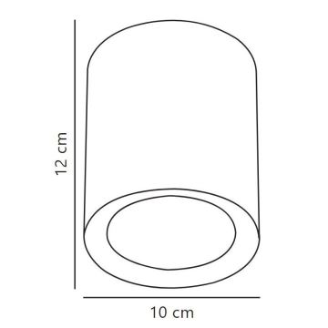 Nordlux - LED-kohdevalaisin FALLON LONG LED/5,5W/230V musta