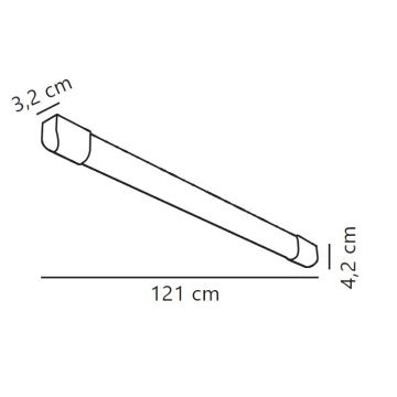 Nordlux - LED Loisteputki ARLINGTON LED/18W/230V 121 cm