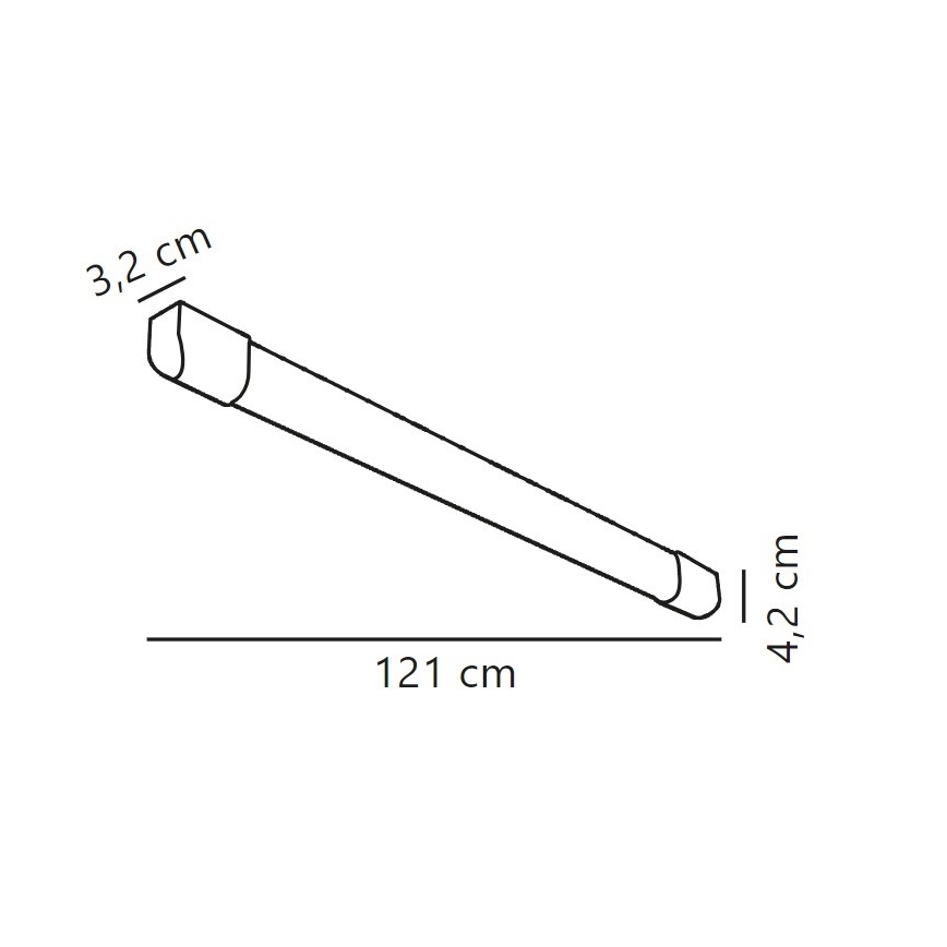 Nordlux - LED Loisteputki ARLINGTON LED/18W/230V 121 cm