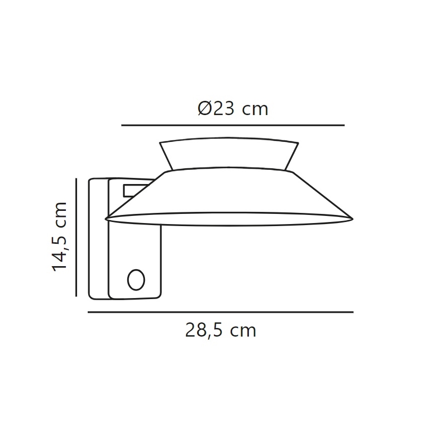 Nordlux - LED-seinäaurinkovalaisin anturilla JUSTINA LED/5W/3,7V IP44