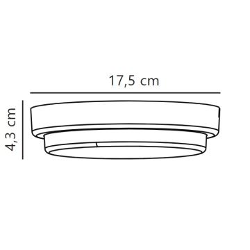 Nordlux - LED-ulkoseinävalaisin CUBA LED/6,5W/230V IP54 halkaisija 17,5 cm musta