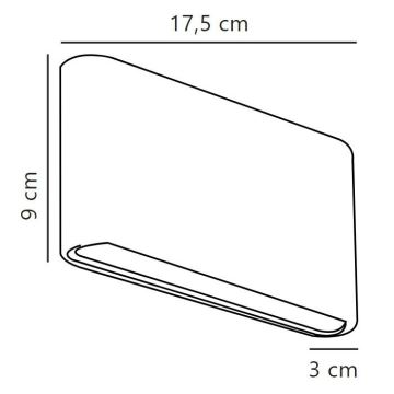 Nordlux - LED-ulkoseinävalaisin KINVER LED/8,5W/230V IP54 musta