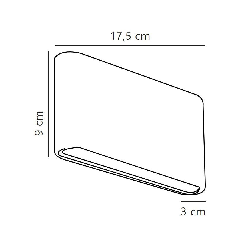 Nordlux - LED-ulkoseinävalaisin KINVER LED/8,5W/230V IP54 musta