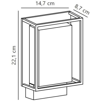 Nordlux - LED-ulkoseinävalaisin NESTOR LED/8W/230V IP44