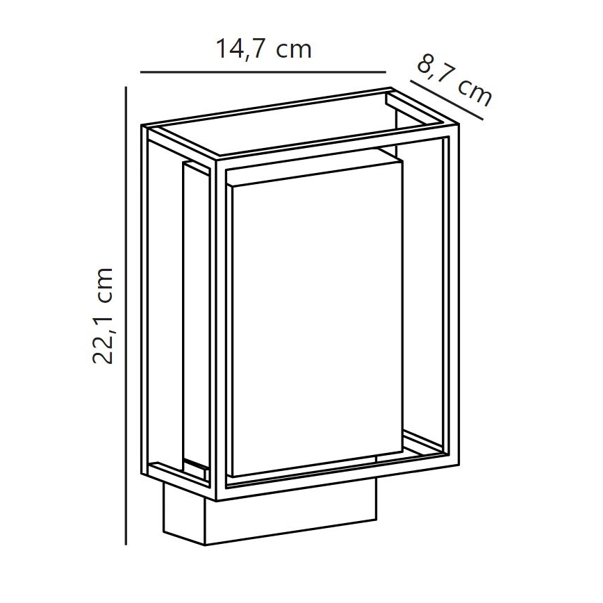 Nordlux - LED-ulkoseinävalaisin NESTOR LED/8W/230V IP44