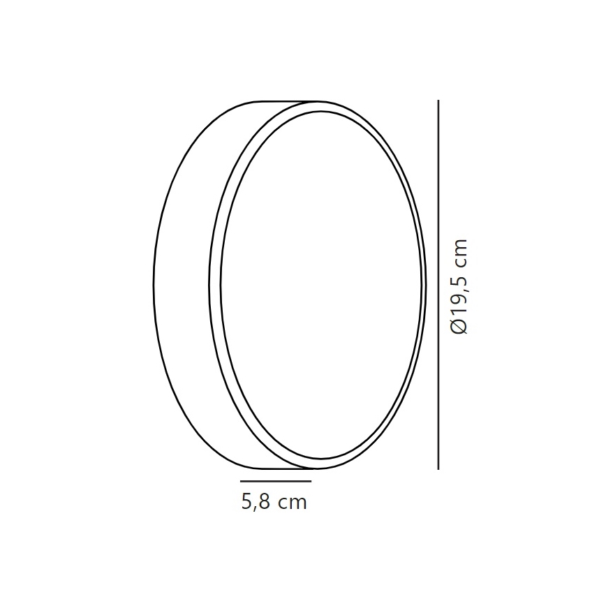 Nordlux - LED-ulkoseinävalaisin OLIVER LED/9W/230V IP54 halkaisija 19,5 cm