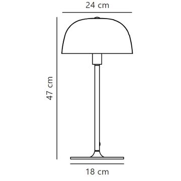 Nordlux - Pöytävalaisin CERA 1xE14/40W/230V kulta