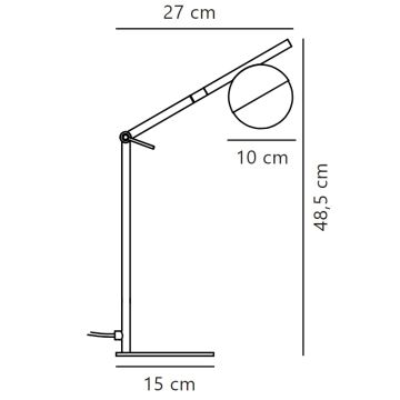 Nordlux - Pöytävalaisin CONTINA 1xG9/5W/230V messinki