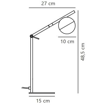 Nordlux - Pöytävalaisin CONTINA 1xG9/5W/230V musta