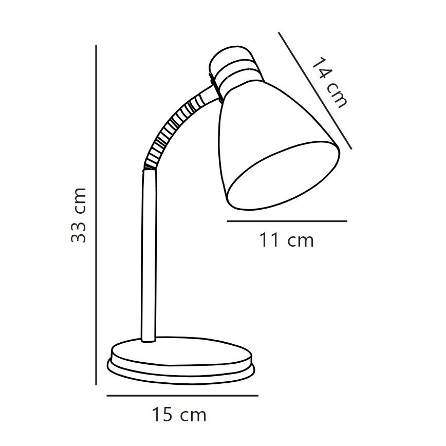 Nordlux - Pöytävalaisin CYCLONE 1xE14/15W/230V musta