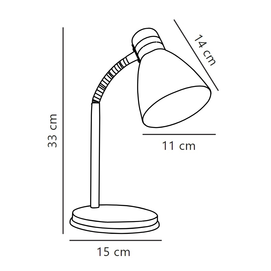 Nordlux - Pöytävalaisin CYCLONE 1xE14/15W/230V valkoinen