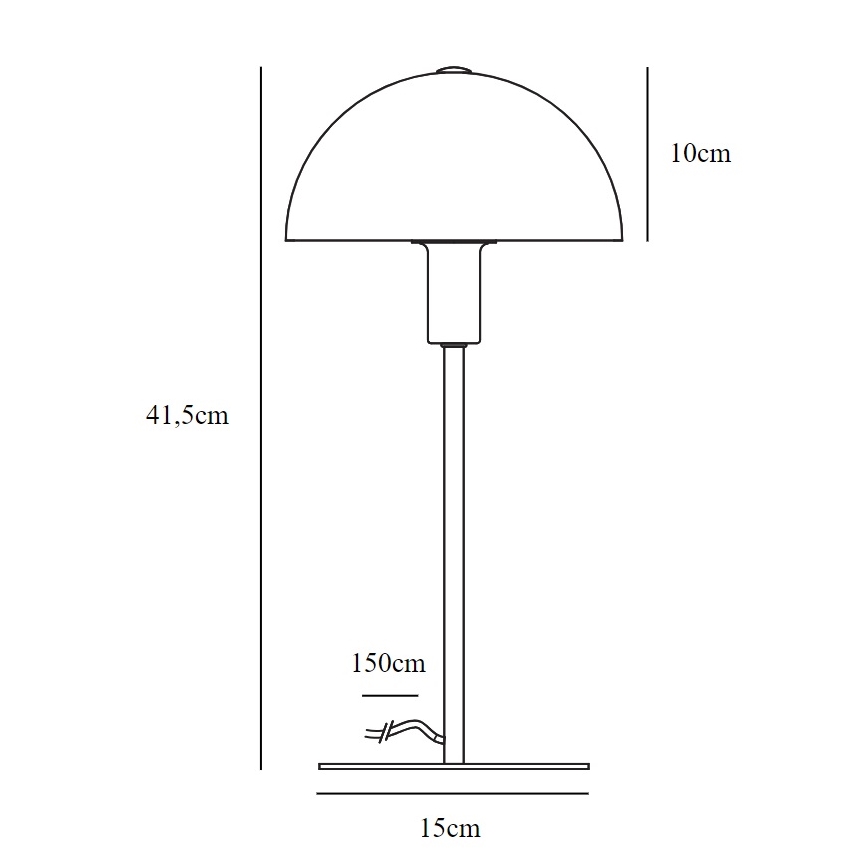 Nordlux - Pöytävalaisin ELLEN 1xE14/40W/230V kulta/valkoinen