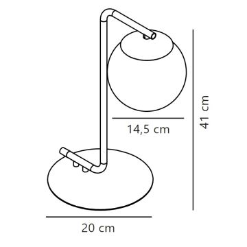 Nordlux - Pöytävalaisin GRANT 1xE14/40W/230V kulta