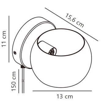 Nordlux - Seinäkohdevalo BELIR 1xG9/5W/230V beige