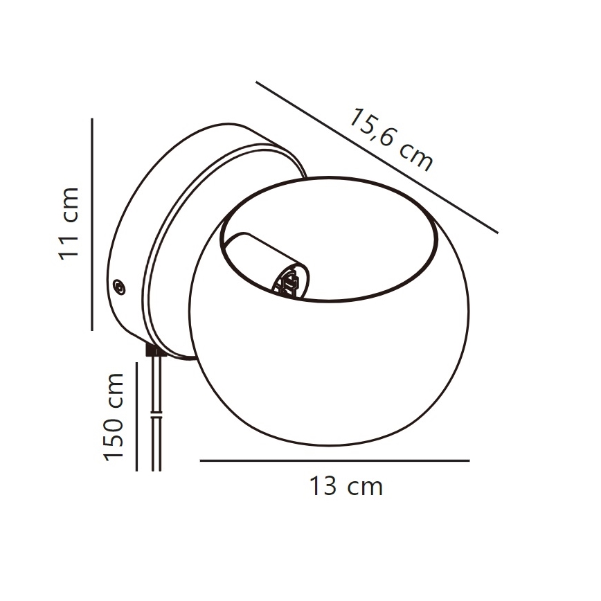 Nordlux - Seinäkohdevalo BELIR 1xG9/5W/230V valkoinen