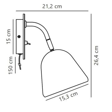 Nordlux - Seinäkohdevalo FLEUR 1xE14/15W/230V