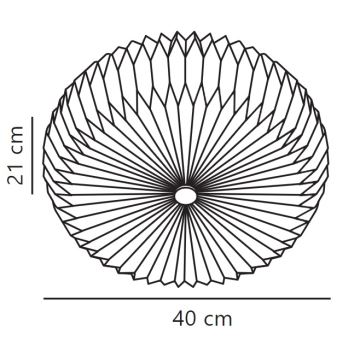 Nordlux - Seinävalaisin BELLOY 2xE27/25W/230V halkaisija 40 cm