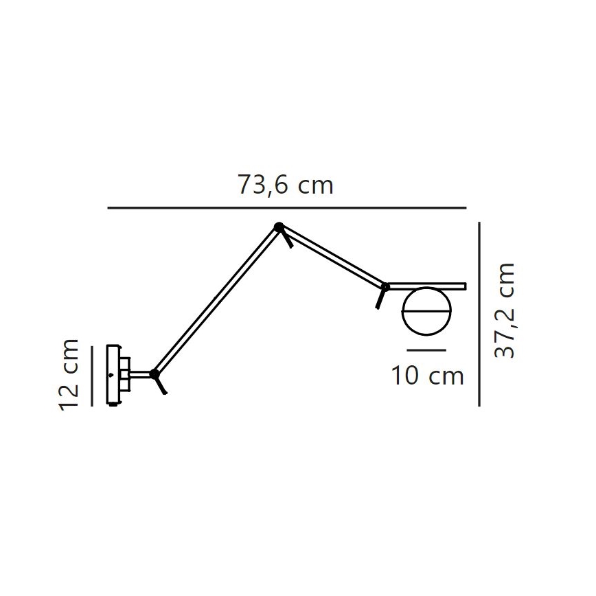 Nordlux - Seinävalaisin CONTINA 1xG9/5W/230V messinki