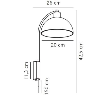 Nordlux - Seinävalaisin ELLEN 1xE14/40W/230V kiiltävä kromi