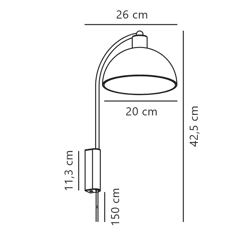 Nordlux - Seinävalaisin ELLEN 1xE14/40W/230V kiiltävä kromi