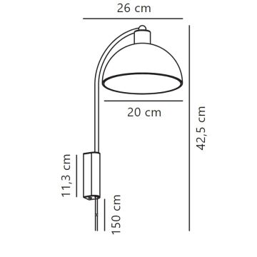 Nordlux - Seinävalaisin ELLEN 1xE14/40W/230V kulta