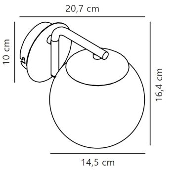 Nordlux - Seinävalaisin GRANT 1xE14/40W/230V musta