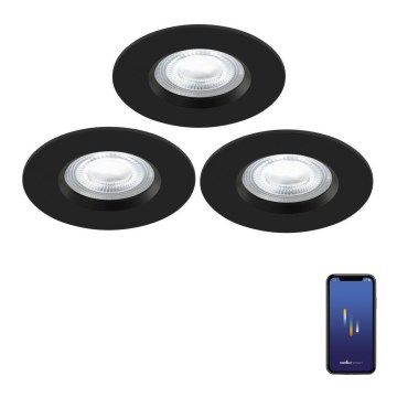 Nordlux - SETTI 3x LED RGB Himmennettävä kylpyhuoneen kattovalaisin DON SMART LED/4,7W/230V 2200-6500K IP65