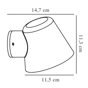 Nordlux - Ulkoseinävalaisin ALERIA 1xGU10/35W/230V IP44