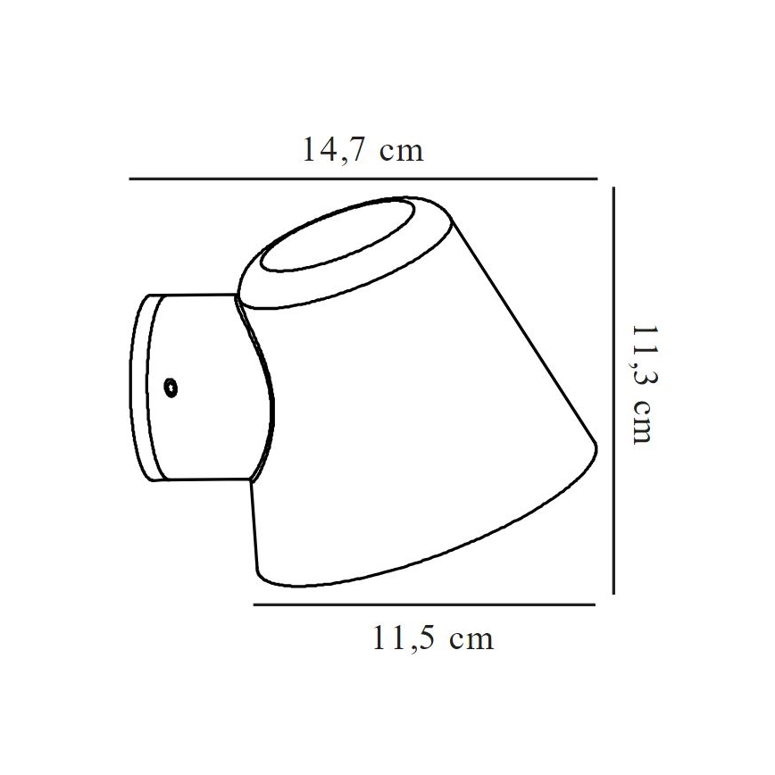 Nordlux - Ulkoseinävalaisin ALERIA 1xGU10/35W/230V IP44