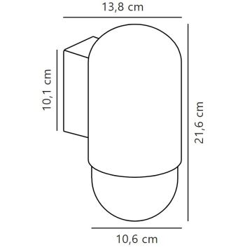 Nordlux - Ulkoseinävalaisin HEKA 1xE27/60W/230V IP54 beige