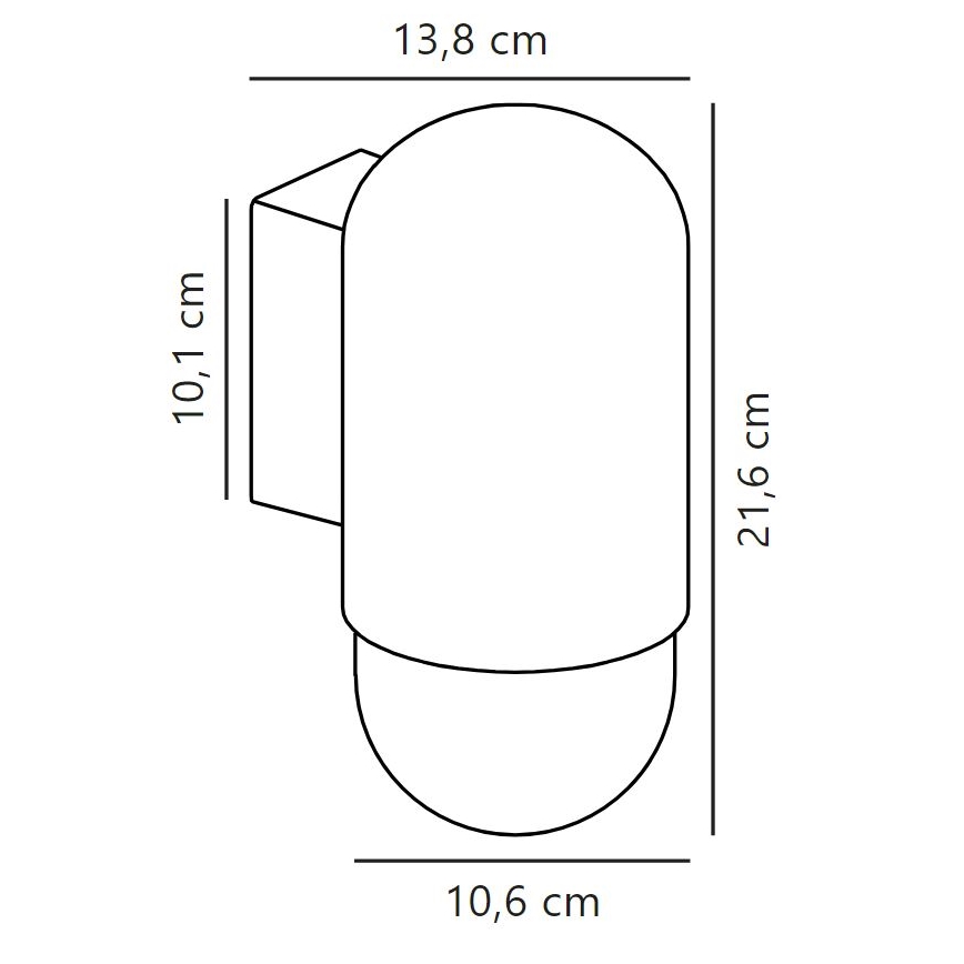 Nordlux - Ulkoseinävalaisin HEKA 1xE27/60W/230V IP54 beige