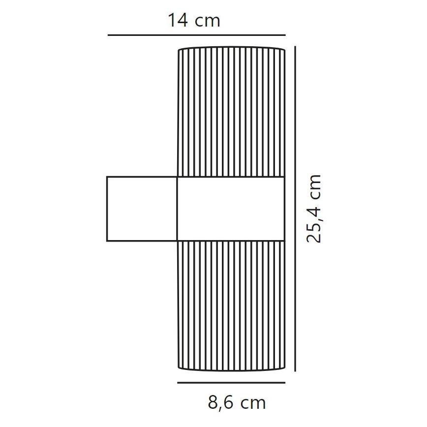 Nordlux - Ulkoseinävalaisin KYKLOP 2xGU10/25W/230V IP54 musta