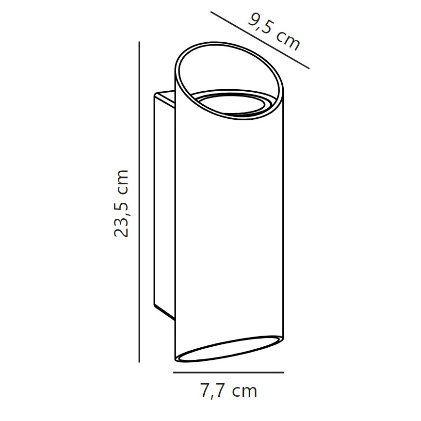 Nordlux - Ulkoseinävalaisin NICO 2xGU10/25W/230V IP54 antrasiitti