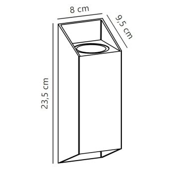 Nordlux - Ulkoseinävalaisin NICO 2xGU10/25W/230V IP54 antrasiitti