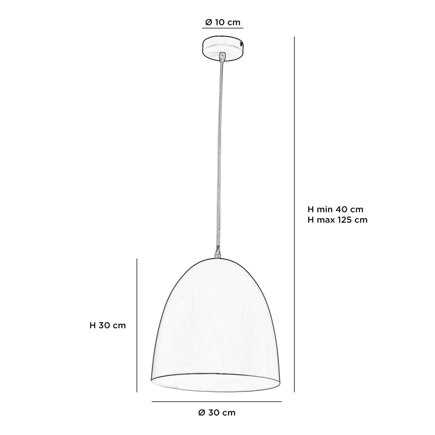 ONLI - Kattokruunu johdossa AMBETA 1xE14/6W/230V keltainen