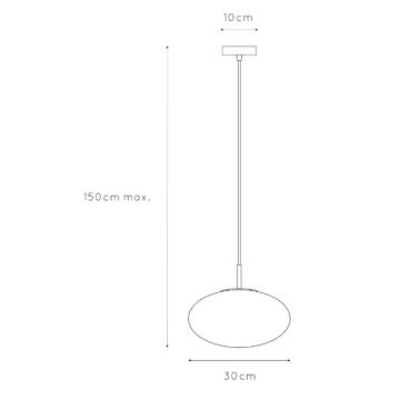 ONLI - Kattokruunu johdossa JANET 1xE27/6W/230V halkaisija 30 cm