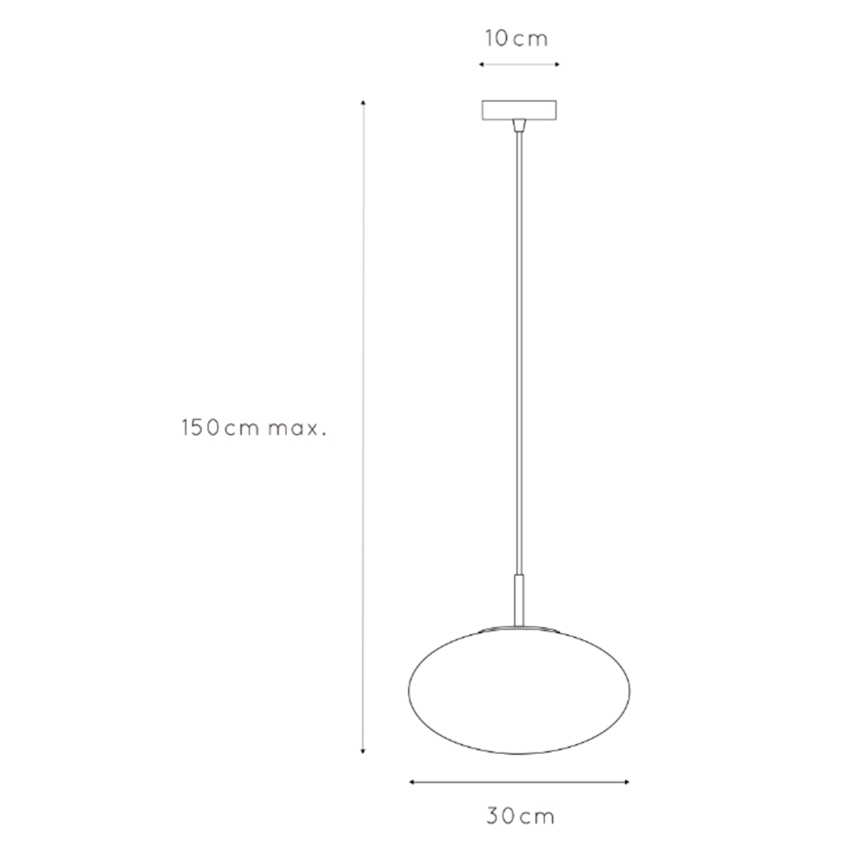 ONLI - Kattokruunu johdossa JANET 1xE27/6W/230V halkaisija 30 cm