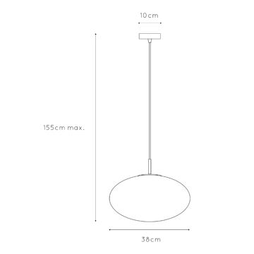 ONLI - Kattokruunu johdossa JANET 1xE27/6W/230V halkaisija 38 cm