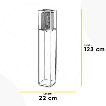 ONLI - Lattialamppu MALIK 1xE27/22W/230V kulta/musta