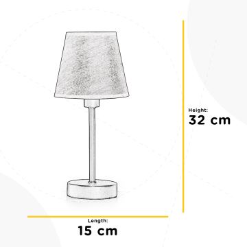 ONLI - Pöytävalaisin ASIA 1xE14/6W/230V 32 cm