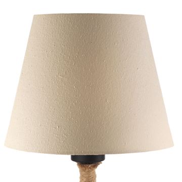 ONLI - Pöytävalaisin CORDA 1xE27/22W/230V 32 cm beige