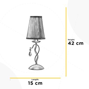 ONLI - Pöytävalaisin DELIA 1xE14/6W/230V 42 cm