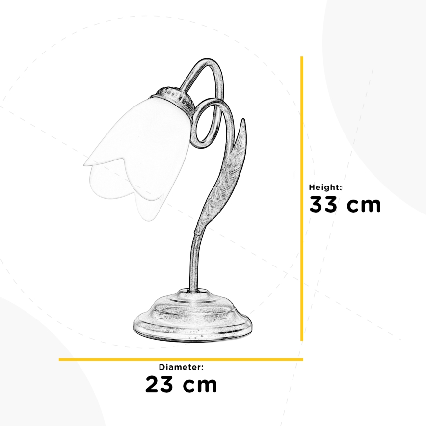 ONLI - Pöytävalaisin DOPPIO GIRO 1xE14/6W/230V pronssi