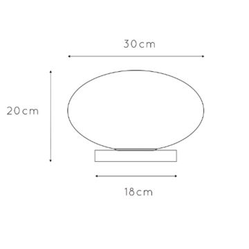 ONLI - Pöytävalaisin JANET 1xE27/6W/230V halkaisija 30 cm