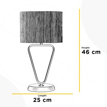 ONLI - Pöytävalaisin MADU 1xE27/22W/230V 46 cm