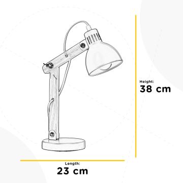 ONLI - Pöytävalaisin NORA 1xE14/6W/230V harmaa